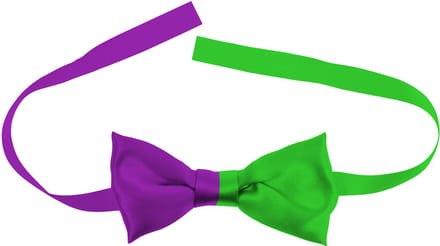 Strikje Colorblock Paars/Groen
