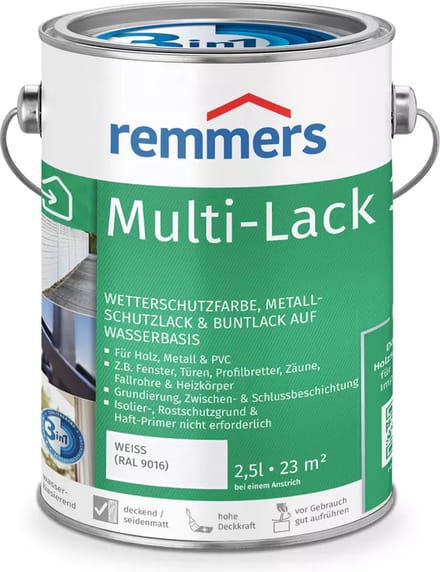 Remmers Multi-Lak 3in1 - Wit (RAL 9016) - 2.5 liter