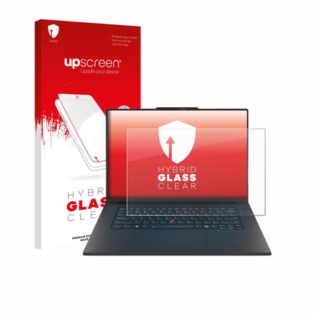 upscreen - Screenprotector voor Lenovo ThinkPad P1 Gen 8 16" - Folie Beschermfolie Beschermglas transparant
