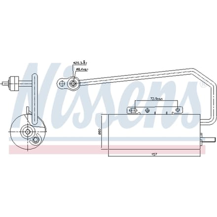 Droger, airconditioningsysteem NISSENS 95409