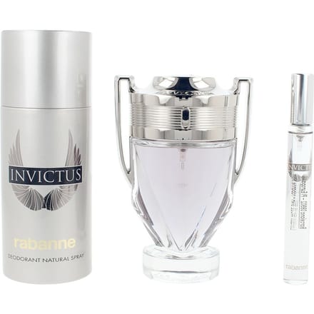Paco Rabanne Invictus Gift 3-Set Eau de Toilette 100 ml + Deo 150 ml + EDT 10 ml