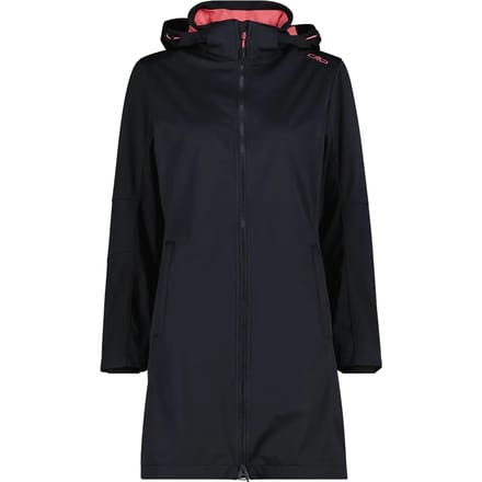 Lichte dames softshell parka met afneembare capuchon CMP