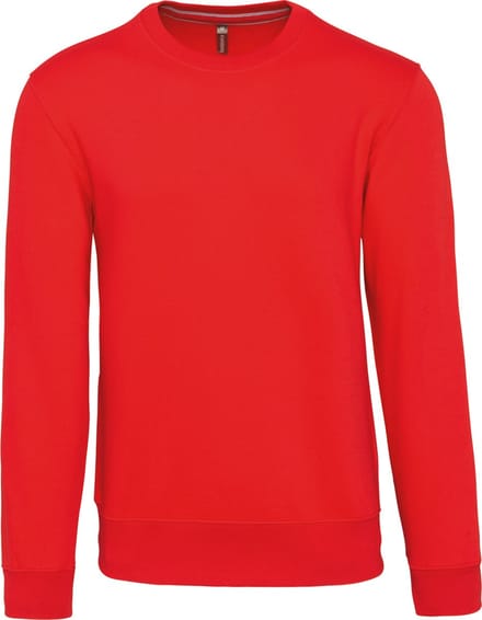 Unisex sweater met ronde hals Kariban Rood - M