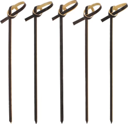 250 Fingerfood prikkers 10 cm zwart Knot