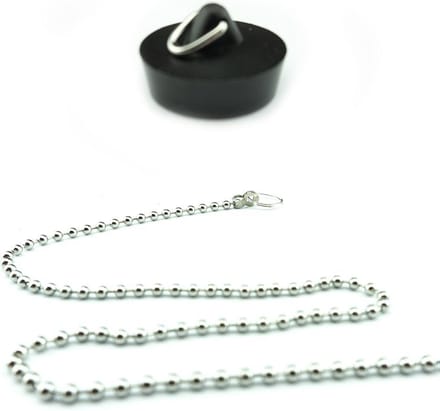 Gootsteenstop 32,5mm met ketting (Chroom) 40cm