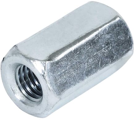 Koppelmoer M6 - Verzinkt - DIN 6334 (100 stuks)