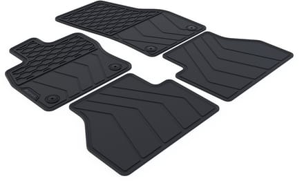 Rubber Automatten geschikt voor Volkswagen Caddy - 2020-heden - 4-delig - Uitvoering: 5-zits