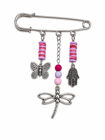 2 Love it Mystic Lavender - Vestsluiting - Eyecatcher Libelle & Hamsa - Paars en Roze