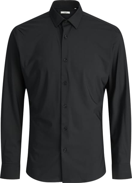 Jack & Jones Overhemd Jprblaactive Stretch Ls Shirt Ln 12282199 Black Mannen Maat - M