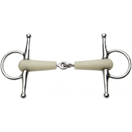 Korte steel flexi paardenbit Feeling