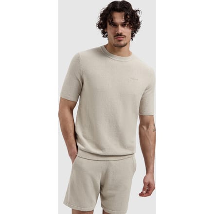 Pure Path Trui Towel Soft Boucle Knitted 26010819 46 Sand Mannen Maat - L
