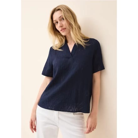 Blouse shirt met textuur