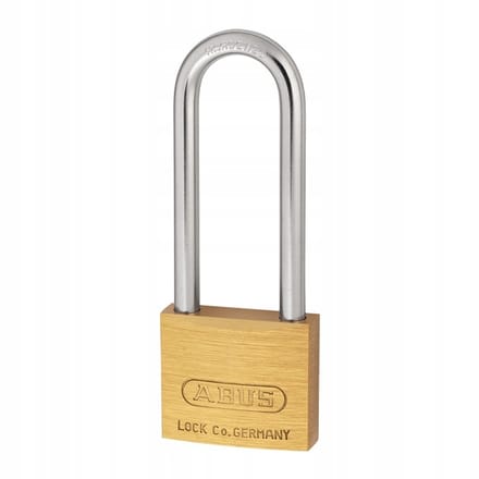 ABUS Hangslot 719/40HB63 Messing met Hoge Beugel