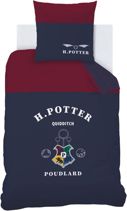 Harry Potter Dekbedovertrek Stripe - Eenpersoons - 140 x 200 cm - Katoen