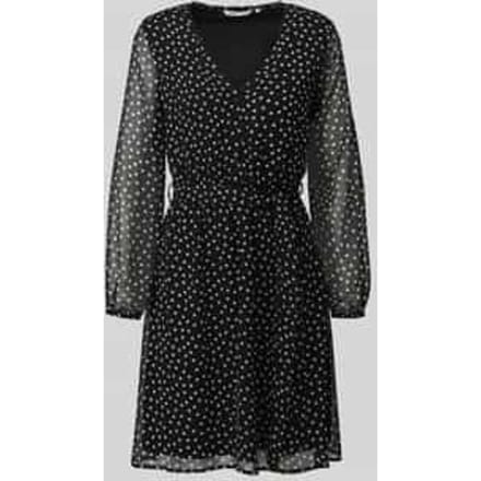 Getailleerde blousejurk met all-over motief model 'CERA'