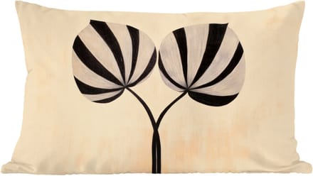 Sierkussens - Kussentjes Woonkamer - 60x40 cm - Bladeren - Gestreept - Stengel - Beige