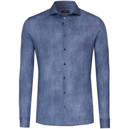 Desoto Luxury Overhemd Shark Collar Denim Look Authentic Blue / male