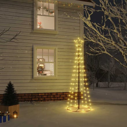 vidaXL Kegelkerstboom 108 LED's 70x180 cm warmwit