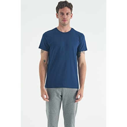 Heren Katoen Elasthaan Crew Neck T-shirt