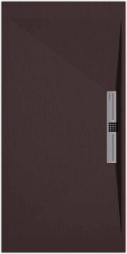 Sanifun douchebak Stone Side Chocolate Slate 1300 x 900 S
