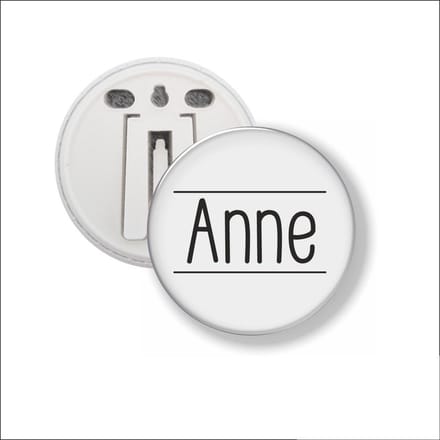 Button Met Clip 58 MM - Anne
