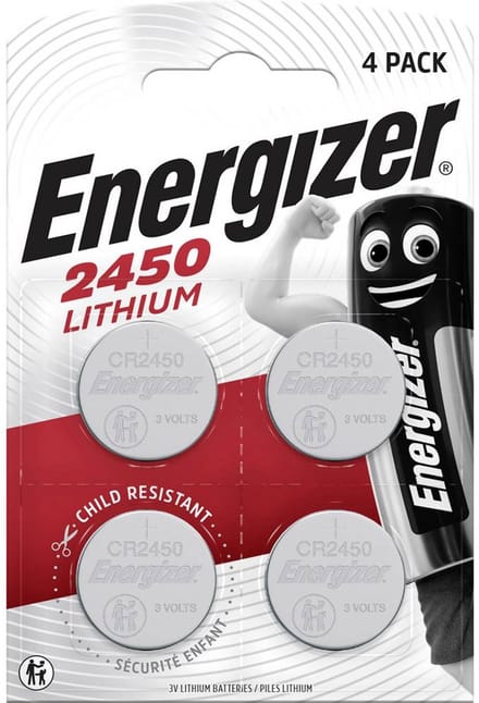 Energizer Knoopcel CR2450 3 V 4 stuk(s) 620 mAh Lithium