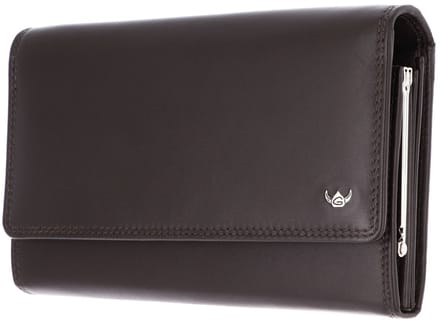 Golden Head Leren portemonnee Polo RFID Protect Bügelbörse 2801 Dunkelbraun donkerbruin