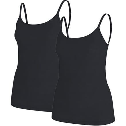 ESMARA Set van 2 dames spaghettitops (Zwart, S (36/38))