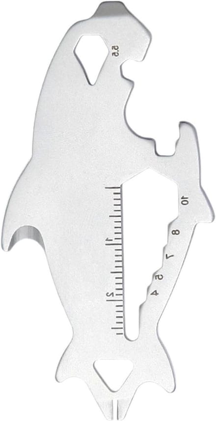 Sleutelgereedschap - Multitool - Dagelijks gebruik - Geïntegreerde liniaal - 7.5 cm - Zilver