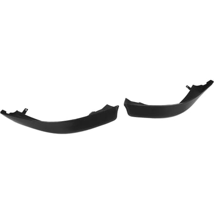 Lot de 2 becquets d'angle de pare-chocs avant noirs de remplacement pour Mitsubishi Lancer DE black