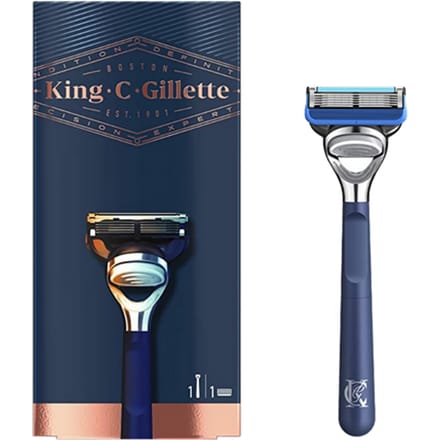 Rasoir - GILLETTE - King Shave & Edging - 1 Pièce - Confort optimal - Pour homme