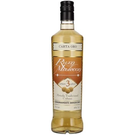 Rum Malecon Añejo 3 Años Carta Oro 40% Vol. 0,7l