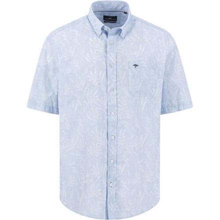 Fynch-Hatton Overhemd Premium Subtle Leaves Pattern Button-Down New Breeze / male