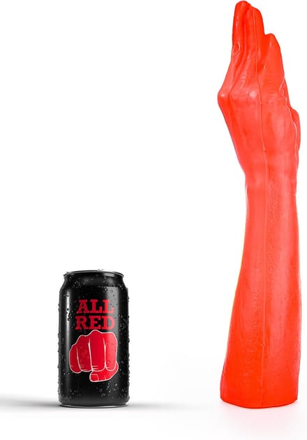 All Red Fisting Dildo 37 x 7 cm - rood
