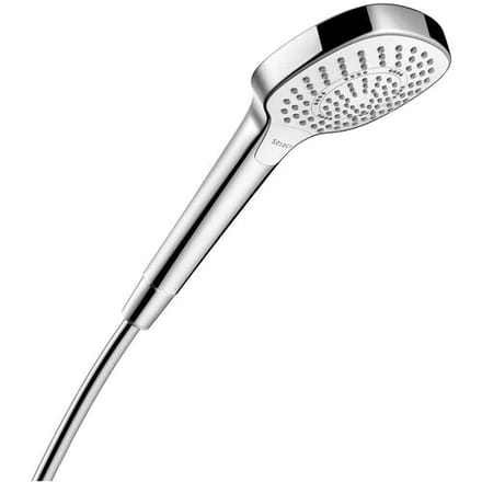 Hansgrohe Croma Select E handdouche Multi 1/2 xØ11cm met soft rain intense rain en massagestraal wit/chroom