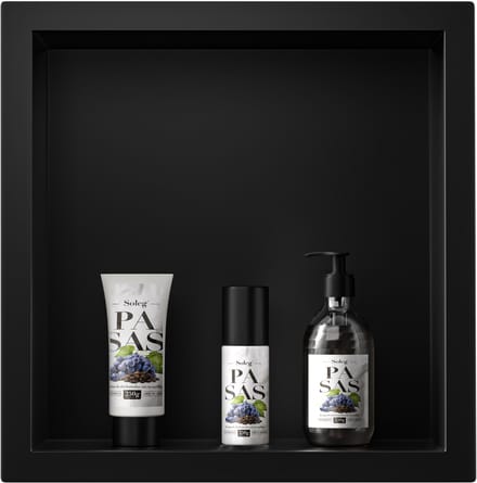 Via Fectio® Inbouwnis Badkamer 30x30x10 cm - RVS - Mat Zwart