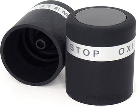 AntiOx wijnstopper Tech Blister - zwart