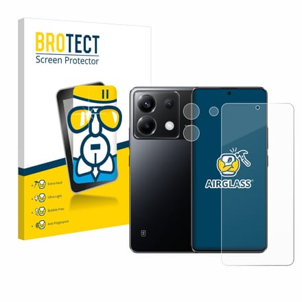Screenprotector voor Xiaomi Poco X6 (Voor+Camera) Beschermglas transparant