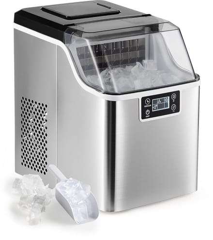 IJsblokjesmachine RVS 22 kg/24u met Zelfreiniging - Compact Tafelmodel