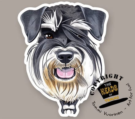 Magneet Hond Miniature Schnauzer