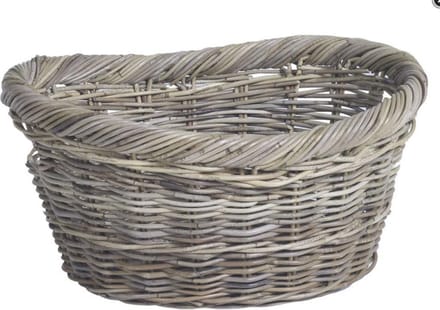 Ovalen Rotanmand/Panier à bûches rotin  58cmx43cmxH29cm