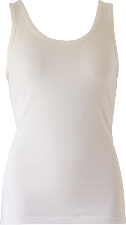 MOOI! Company - Basis Top Bonny - Hemdje met brede bandjes - Aansluitend model - Kleur  Ecru - L