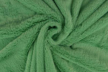 10 meter zachte bont stof - Mintgroen - Pluche stoffen - 155cm breed