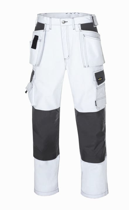teXXor Canvas broek Panama wit/grijs