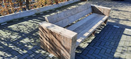 Loungebank "Garden Basic" van Gebruikt steigerhout 240cm 4 persoons bank