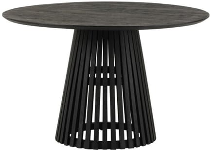 Eettafel Burundi Rond Acacia 120 cm - Zwart