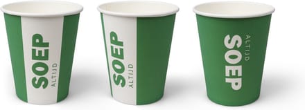 Soepbekers (Altijd soep), Groen Karton | 237ml- Ø 80mm 100 stuks