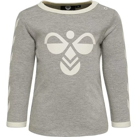 Hummel kinder-T-shirt met lange mouwen 'Flipper' L/S grijs gemêleerd