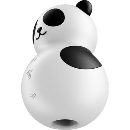 Satisfyer - Pocket Panda - Dubbele Air Pulse Vibrator - Zwart/Wit