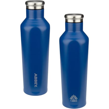 Abbey Drinkfles Dubbelwandig - Godafoss - 0.48 L - Blauw/Zilver - 0,48 L